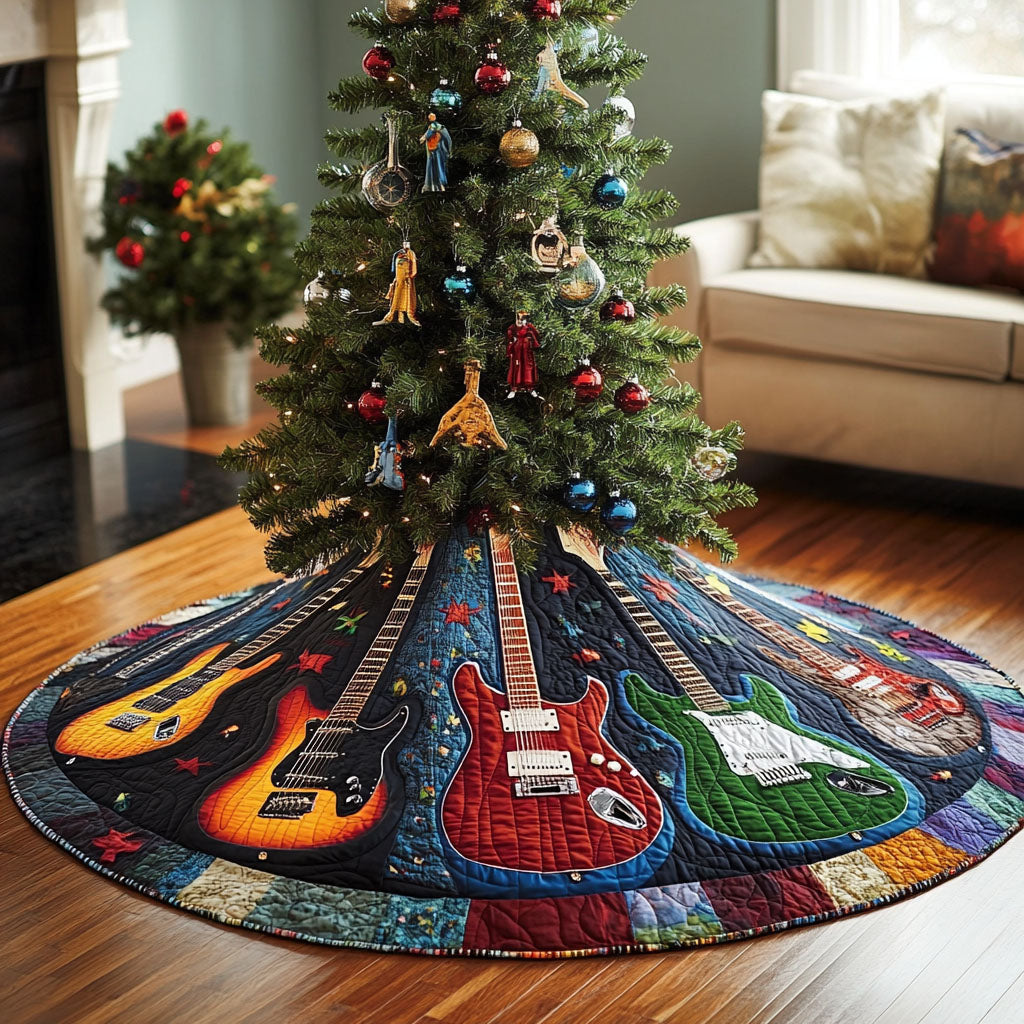 Tone Flow Quilted Christmas Tree Skirt