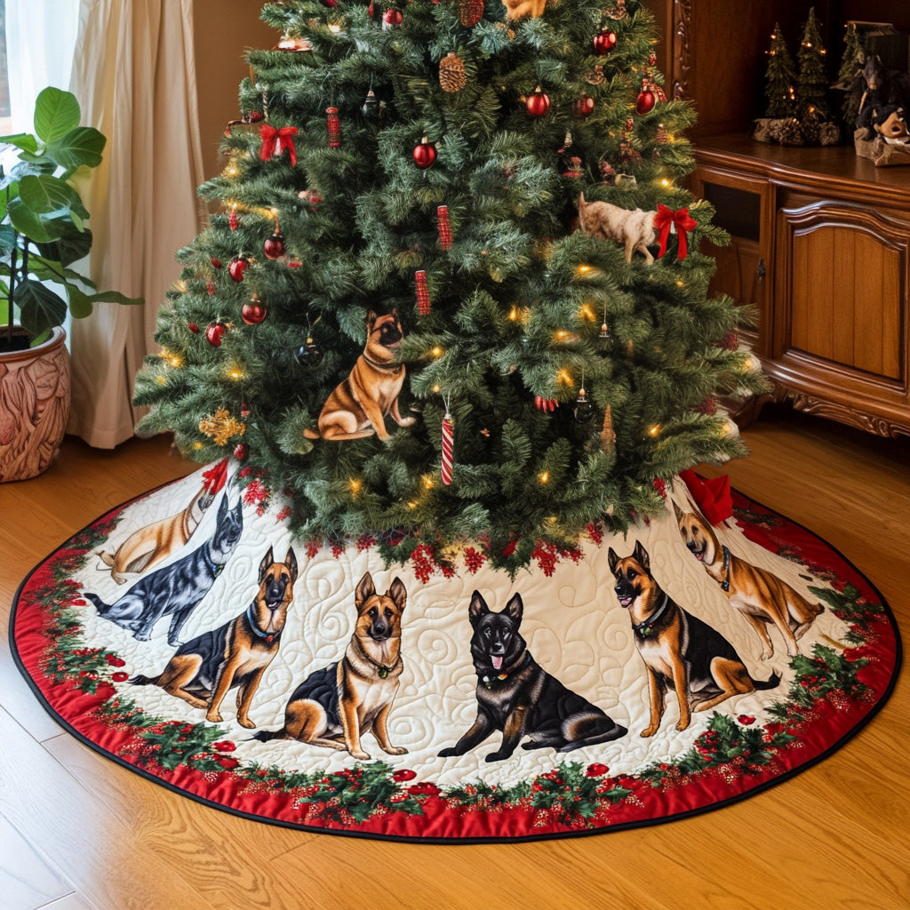 Shepherd Festive Glow Quilted Christmas Tree Skirt