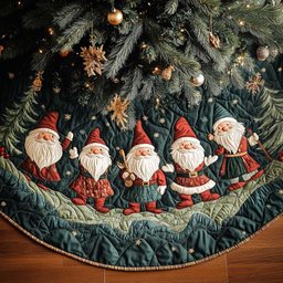 Winter Wonderland Quilted Christmas Tree Skirt
