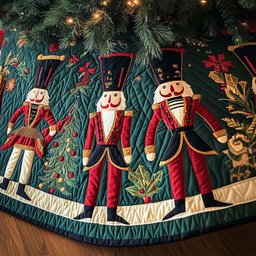 Christmas Brigade Quilted Christmas Tree Skirt