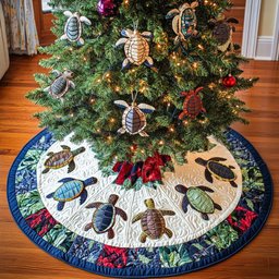 Southern Breeze Christmas Quilted Tree Skirt