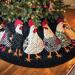 Homestead Joy Quilted Christmas Tree Skirt