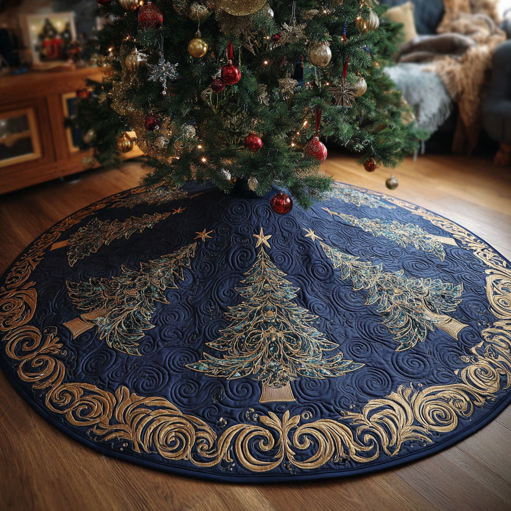 Winter Sonata Quilted Tree Skirt