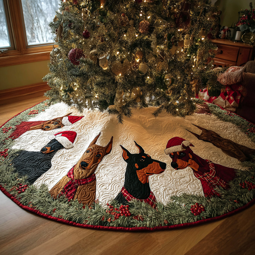 Guardian of Christmas Christmas Quilted Tree Skirt