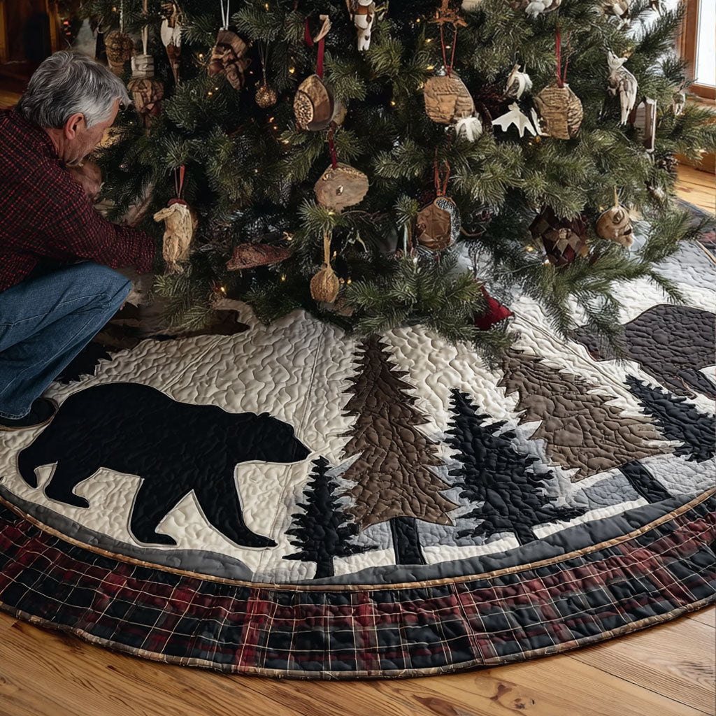 Backwoods Trophy Christmas Quilted Tree Skirt