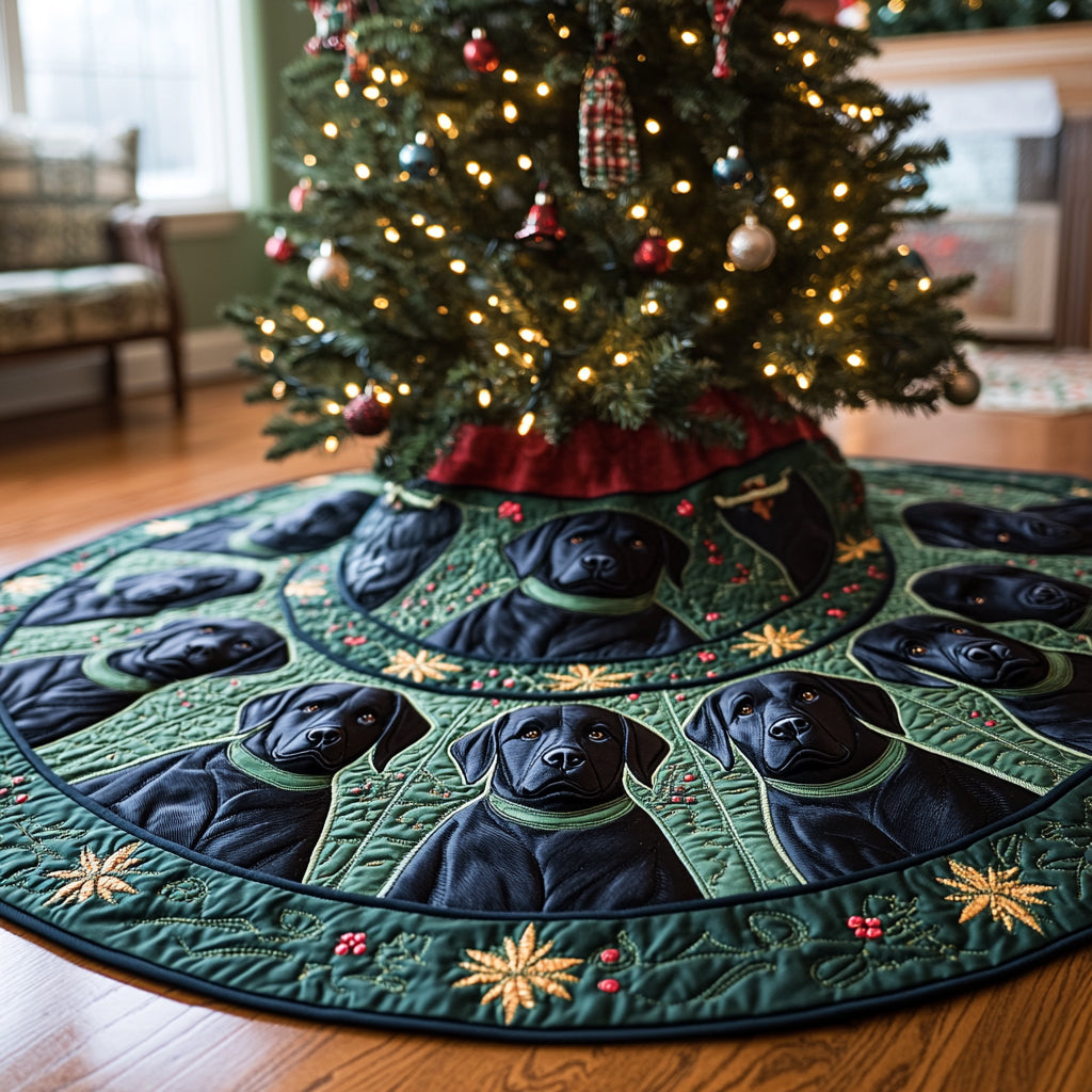 Cozy Companion Christmas Quilted Tree Skirt