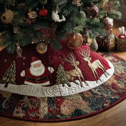 Hearthside Christmas Christmas Quilted Tree Skirt