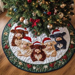 Festive Companions Christmas Quilted Tree Skirt