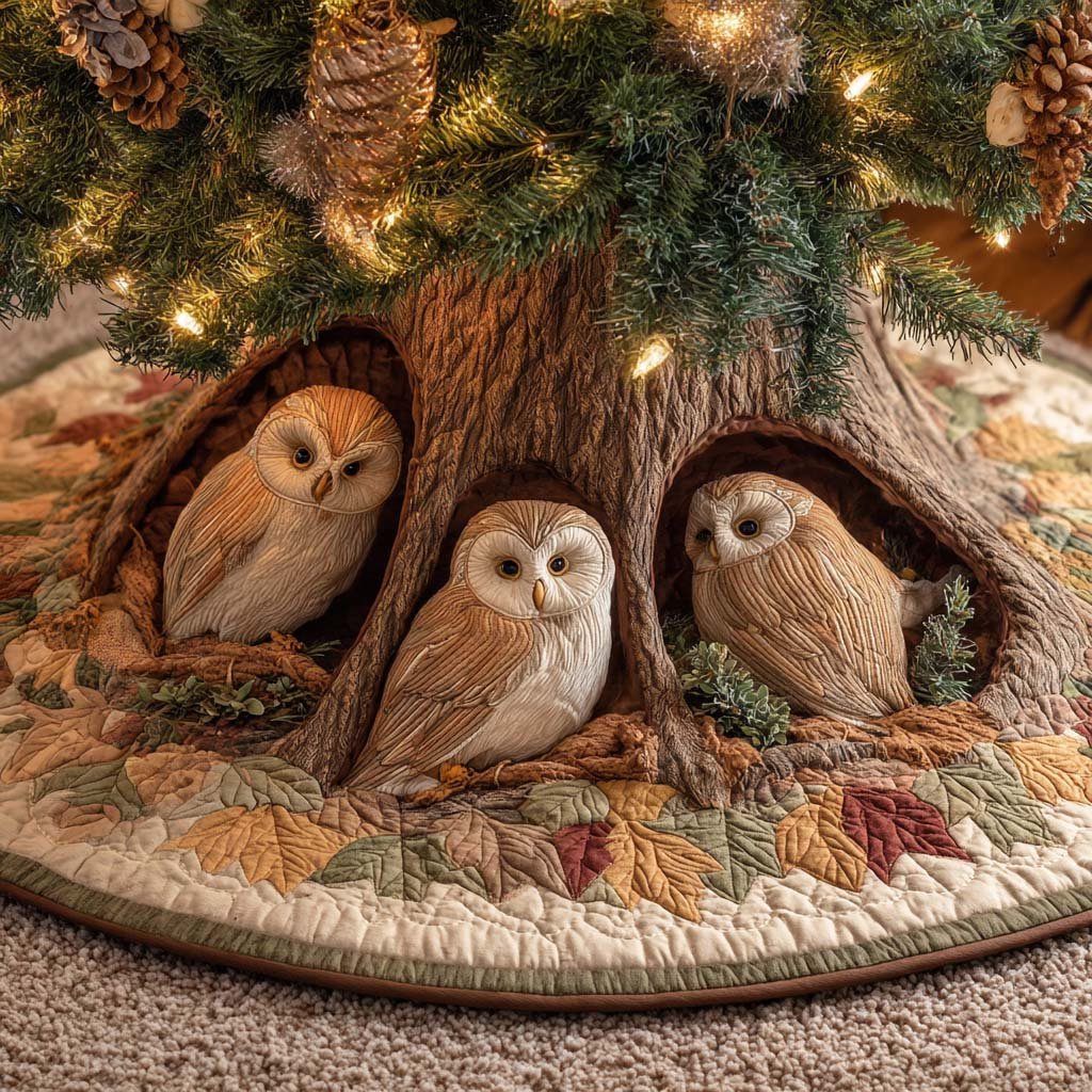 Hearth Guardians Quilted Tree Skirt