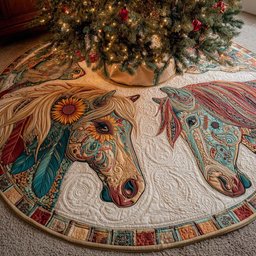 Meadow Bloom Quilted Tree Skirt