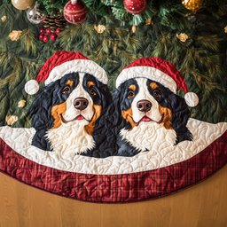 Mountain Pride Quilted Christmas Tree Skirt