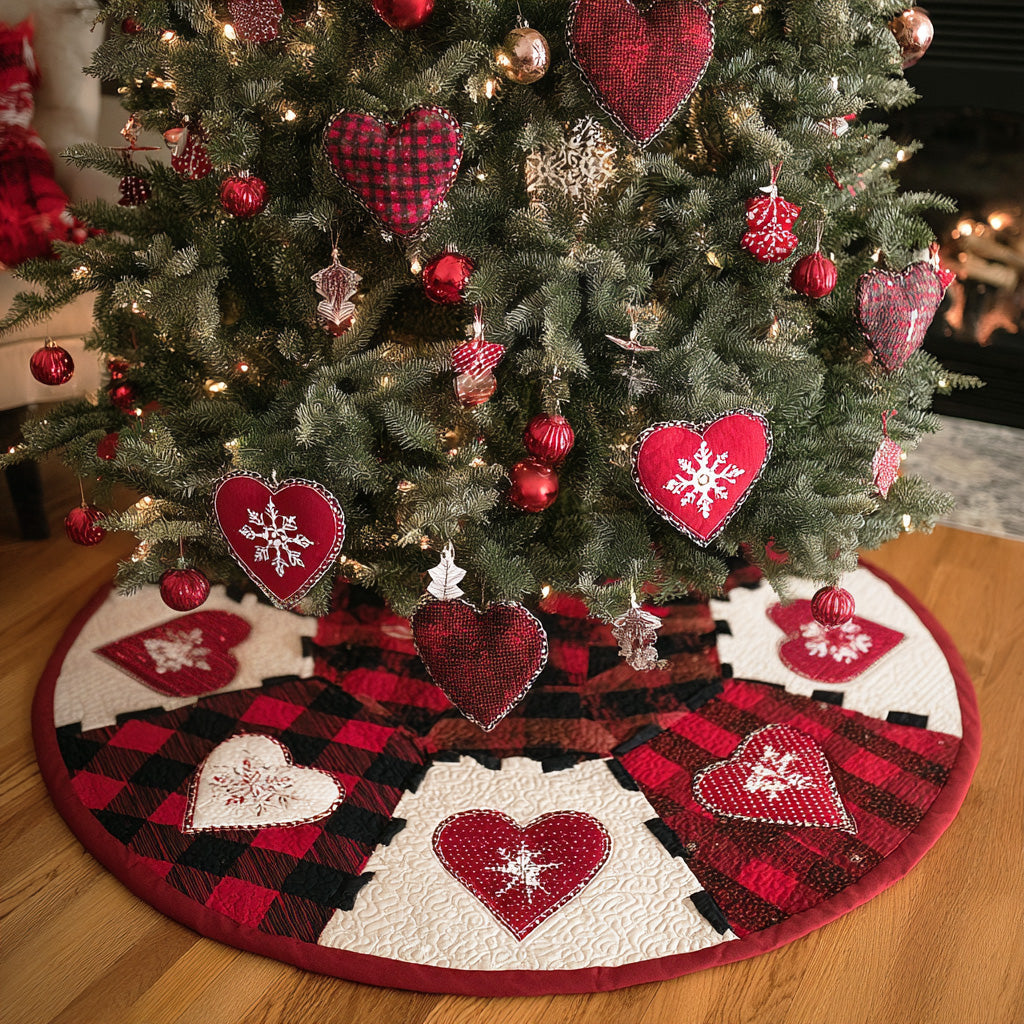 Jolly Mix Christmas Quilted Tree Skirt