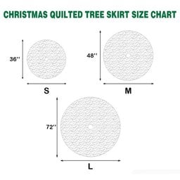 Northern Stable Path Christmas Quilted Tree Skirt NCU0NTD799