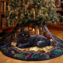 Keeper of Tomes Quilted Tree Skirt