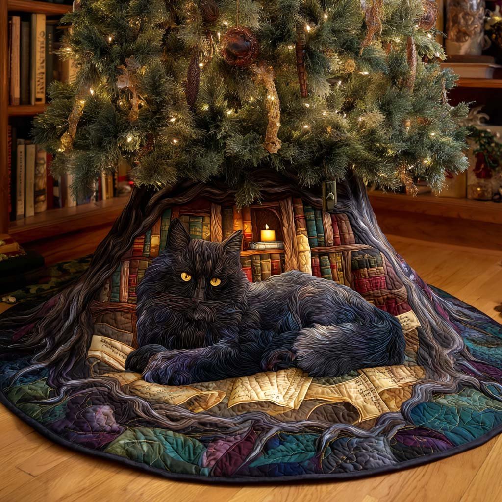 Keeper of Tomes Quilted Tree Skirt