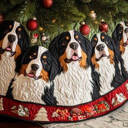 Swiss Voyager Quilted Christmas Tree Skirt