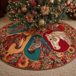 Autumn Run Quilted Tree Skirt