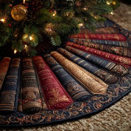Timeless Tales Christmas Quilted Tree Skirt