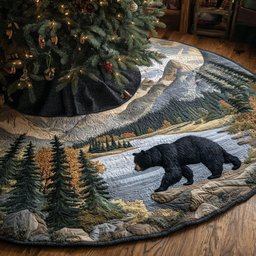 Timber Creek Christmas Quilted Tree Skirt