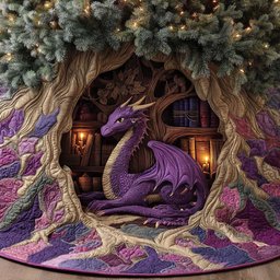 Mystic Lorekeeper Quilted Tree Skirt