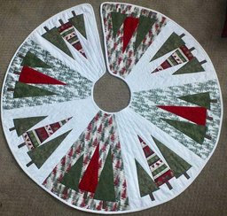 Forest Serenade Christmas Quilted Tree Skirt