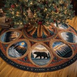 Mountain Refuge Quilted Tree Skirt