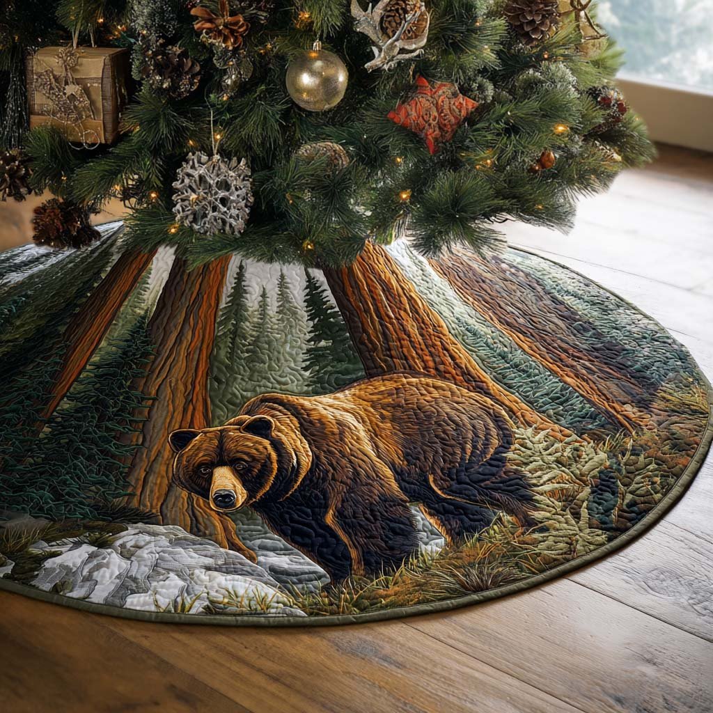Northern Calm Christmas Quilted Tree Skirt
