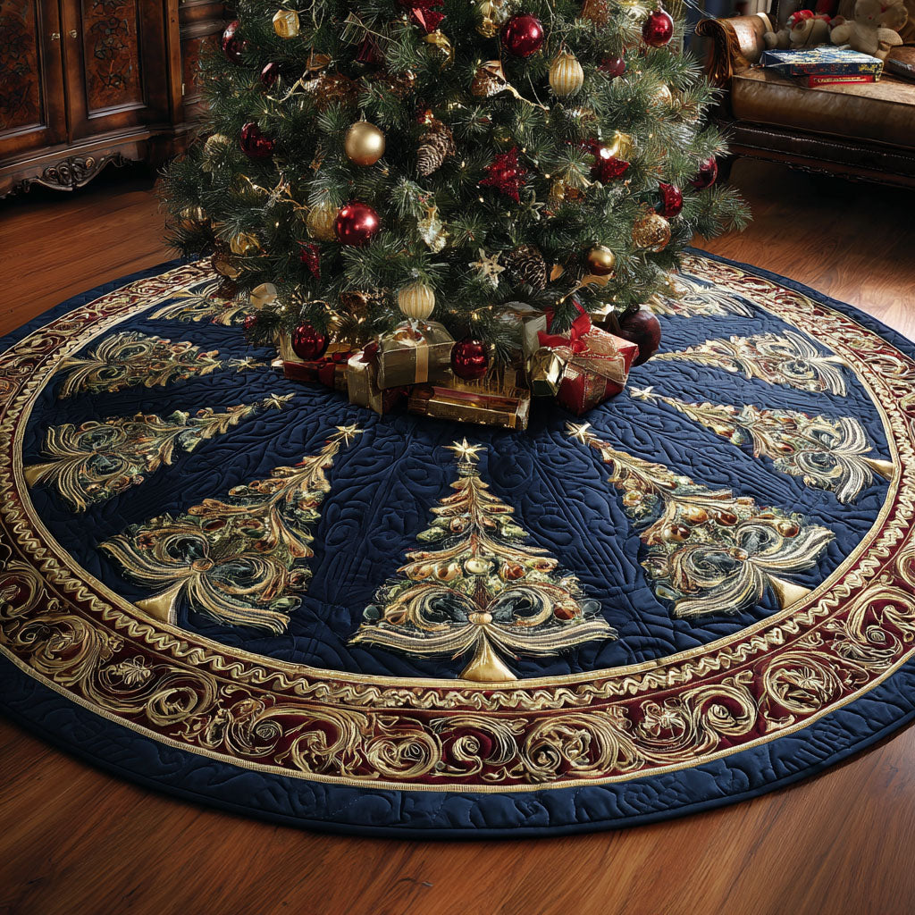 Royal Noel Quilted Tree Skirt