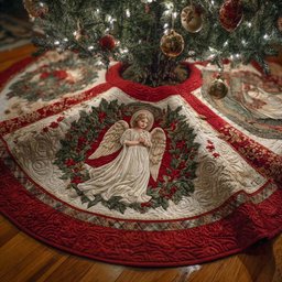 Holy Serenity Quilted Tree Skirt