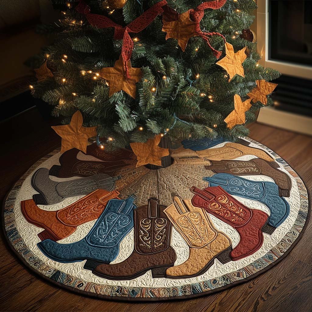 Tough Hide Christmas Quilted Tree Skirt