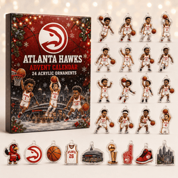 Atlanta Hawks Christmas Advent Calendar Xmas Eve Countdown Best Gifts For Basketball Fans