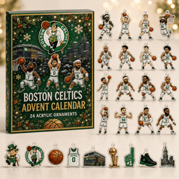 Boston Celtics Christmas Advent Calendar Xmas Calendar Decor Christmas Gifts For Fans