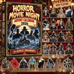 Horror Movie Night Advent Calendar 2026 Scary Christmas Gift For Horror Movie Fans