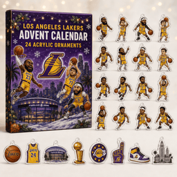 Los Angeles Lakers Xmas Advent Calendar Christmas Home Decor Basketball Lovers Gifts