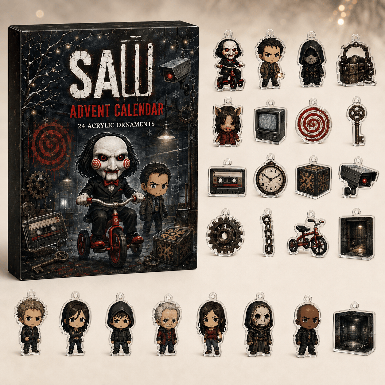 Saw Horror Movie Advent Calendar Halloween Advent Calendar Best Gifts For Movie Lovers
