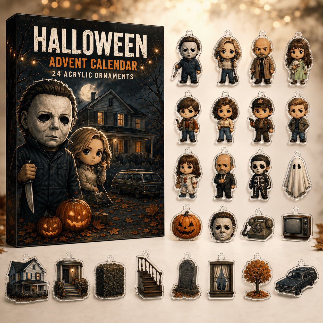 Michael Myers Advent Calendar 24 Days Countdown Halloween Gifts For Michael Myers Lovers