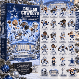Dallas Cowboys Legends And Stars Advent Calendar 2026 Football Fan Christmas Gift