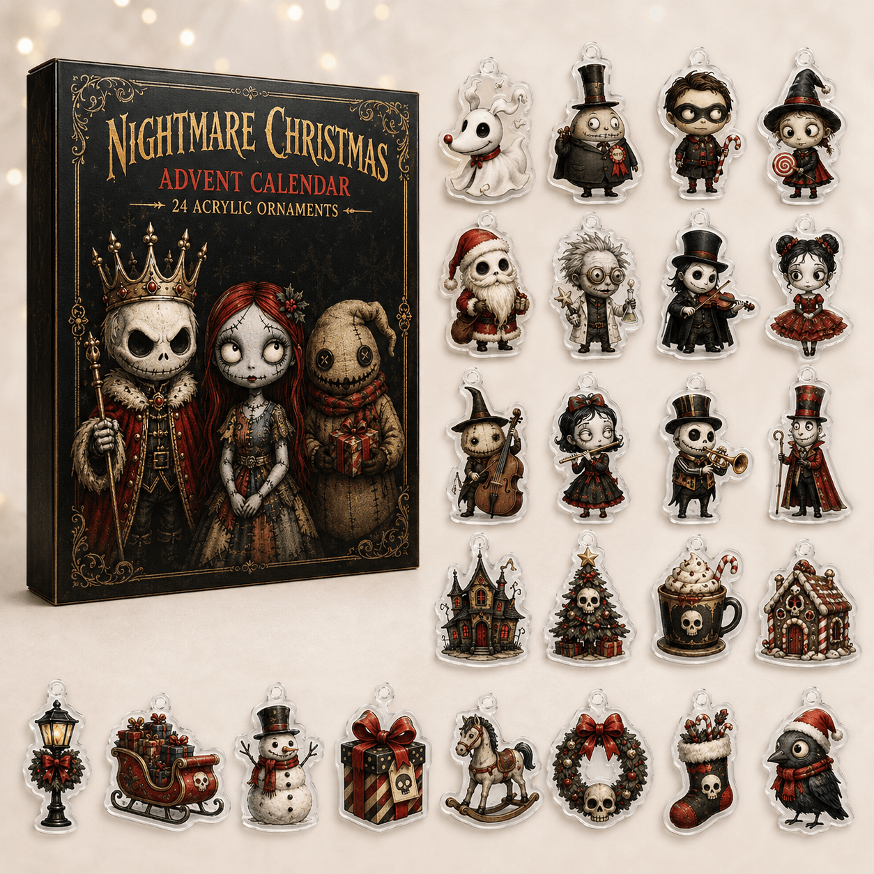 Nightmare Christmas Christmas Advent Calendar Xmas Countdown Best Gifts For Fans