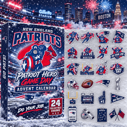 New England Patriots X Captain America Advent Calendar 2026 Football Holiday Gift For NFL Fans