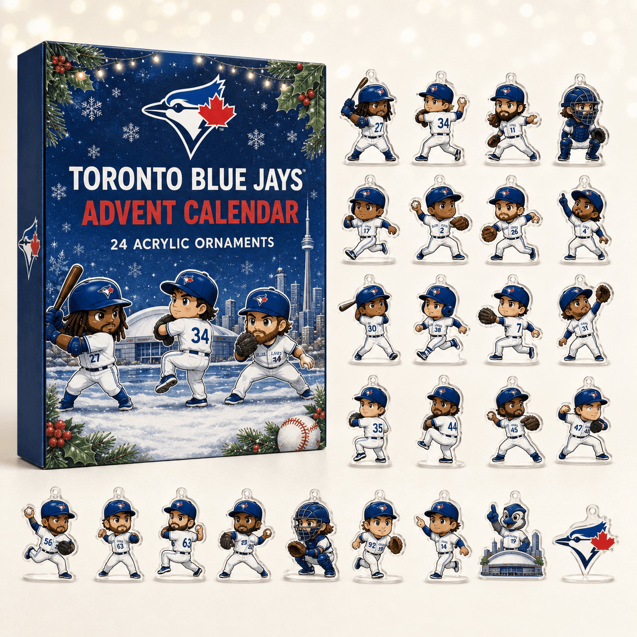Toronto Blue Jays Christmas Advent Calendar Christmas Decor Xmas Gift For Fans