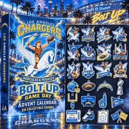 Los Angeles Chargers X Hercules And Pegasus Game Day Advent Calendar 2026 Team Spirit Christmas Gift