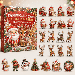 Vandyland Santa N Reindeer Christmas Advent Calendar Xmas Home Decor Best Christmas Gifts