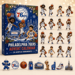 Philadelphia 76ers Christmas Advent Calendar Xmas Countdown Xmas Gifts For Fans