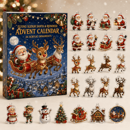 Flying Sleigh Santa Reinder Christmas Advent Calendar Xmas Advent Calendar Gifts For Son