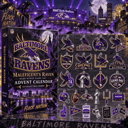Baltimore Ravens X Maleficent Team Spirit Advent Calendar 2026 Holiday Surprise For Ravens Fans