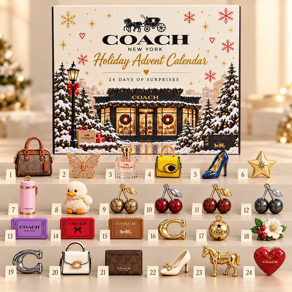 Coach New York Advent Calendar 2026 Luxury Fashion Christmas Countdown Designer Lover Gift