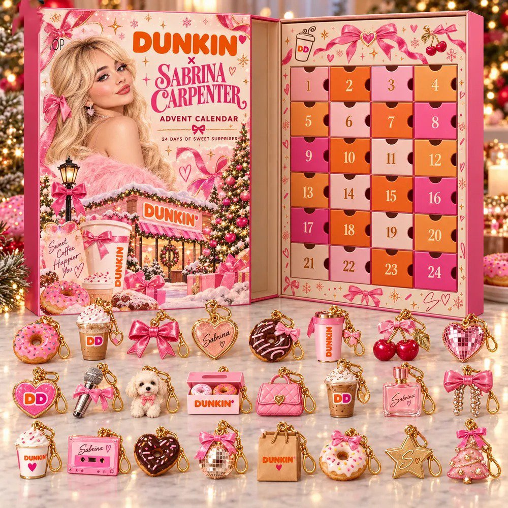 Dunkin_ X Sabrina Carpenter Advent Calendar 2026 Sweet Treats Christmas Countdown Pop Gift
