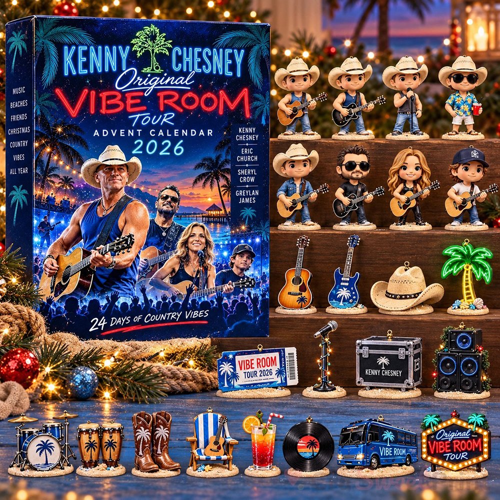 Kenny Chesney Vibe Room Tour Advent Calendar 2026 Country Vibes Christmas Countdown Gift