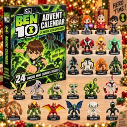 Ben 10 Advent Calendar 2026 Alien Heroes Christmas Countdown Cartoon Lover Gift