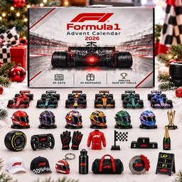 Formula 1 Advent Calendar 2026 F1 Race Day Christmas Countdown Racing Fan Gift